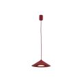 Lampa wisząca z czerwonym, stożkowym kloszem do nowoczesnej jadalni LUME 1xGX53 11695 TK Lighting