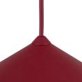 Nowoczesna lampa wisząca z metalowym, dużym kloszem stożkiem w kolorze czerwonym do salonu LUME 1xGX53 11697 TK Lighting