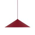 Nowoczesna lampa wisząca z metalowym, dużym kloszem stożkiem w kolorze czerwonym do salonu LUME 1xGX53 11697 TK Lighting
