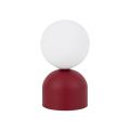 Nowoczesna, czerwono-biała lampka stołowa, nocna 21cm wysokości MIKI 1xG9 16216 TK Lighting