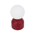 Nowoczesna, czerwono-biała lampka stołowa, nocna 21cm wysokości MIKI 1xG9 16216 TK Lighting
