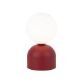 Nowoczesna, czerwono-biała lampka stołowa, nocna 21cm wysokości MIKI 1xG9 16216 TK Lighting