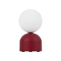 Nowoczesna, czerwono-biała lampka stołowa, nocna 21cm wysokości MIKI 1xG9 16216 TK Lighting