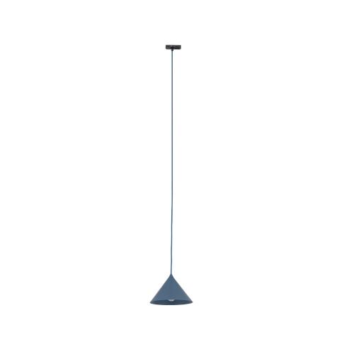 Lampa wisząca na szynoprzewód 1-fazowy niebieski stożek TRACER 1xE27 11683 TK Lighting