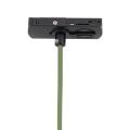 Lampa wisząca na szynoprzewód 1-fazowy zielony stożek TRACER 1xE27 11684 TK Lighting
