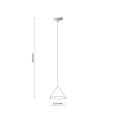 Lampa wisząca na szynoprzewód 1-fazowy zielony stożek TRACER 1xE27 11684 TK Lighting
