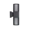 2-punktowa lampa na elewację, szara aluminiowa w nowoczesnym stylu RIBO GRAY IP54 2xE27 11507 TK Lighting