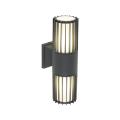 2-punktowa lampa na elewację, szara aluminiowa w nowoczesnym stylu RIBO GRAY IP54 2xE27 11507 TK Lighting