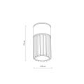 Lampa zewnętrzna natynkowa szara aluminiowa nowoczesna RIBO GRAY IP54 1xE27 11508 TK Lighting