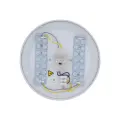 Biała okrągła lampa sufitowa ze zmienną barwą światła 12W LED OYSTER 18220 ⌀26cm do kuchni, jadalni TK Lighting