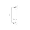 Lampa ogrodowa słupek aluminiowy grafitowy 10W LED ARIUS M GRAY IP54 19004 TK Lighting