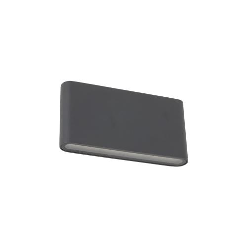 Aluminiowy, grafitowy kinkiet zewnętrzny elewacyjny 17,5cm szerokości ARWENA M GRAY IP54 18083 TK Lighting