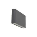 Aluminiowy, grafitowy kinkiet zewnętrzny elewacyjny 17,5cm szerokości ARWENA M GRAY IP54 18083 TK Lighting