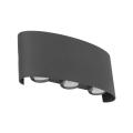 6-punktowy kinkiet elewacyjny LED świeci góra dół, kolor grafitowy ARROW GRAY LED IP54 18085 TK Lighting