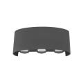 6-punktowy kinkiet elewacyjny LED świeci góra dół, kolor grafitowy ARROW GRAY LED IP54 18085 TK Lighting