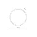 Lampa zewnętrzna z grafitową ramką, okrągła ⌀24,5cm 18W LED SFERIS GRAY IP54 18088 TK Lighting