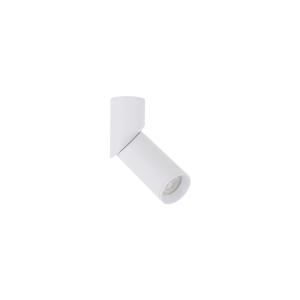 Biała  lampa natynkowa, spot, tuba z regulowaną końcówką 14cm ELARIS WHITE  S  1*GU10 MINI MR11 11252 TK Lighting