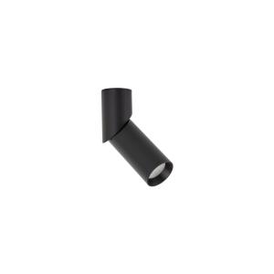 Czarna lampa natynkowa, spot, tuba z regulowaną końcówką 14cm ELARIS BLACK S  1*GU10 MINI MR11 11253 TK Lighting