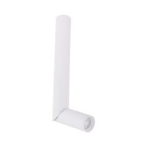 Biała  lampa natynkowa, spot, tuba z regulowaną końcówką 36,5cm ELARIS WHITE M  1*GU10 MINI MR11 11254 TK Lighting