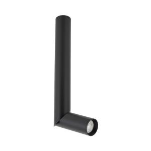 Czarna lampa natynkowa, spot, tuba z regulowaną końcówką 36,5cm ELARIS BLACK M  1*GU10 MINI MR11 11255 TK Lighting