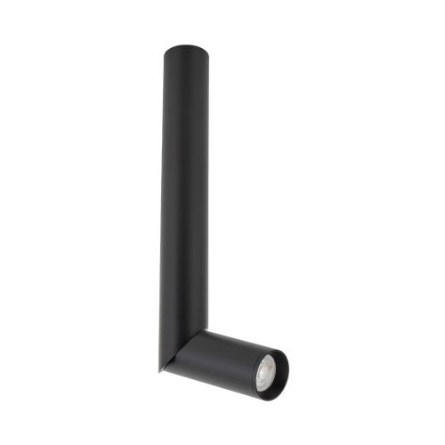 Czarna lampa natynkowa, spot, tuba z regulowaną końcówką 36,5cm ELARIS BLACK M  1*GU10 MINI MR11 11255 TK Lighting