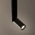 Czarna lampa natynkowa, spot, tuba z regulowaną końcówką 36,5cm ELARIS BLACK M  1*GU10 MINI MR11 11255 TK Lighting