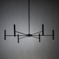 5-ramienny czarny żyrandol w nowoczesnym stylu NIVA BLACK LED 30W 18223 TK Lighting