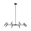 Minimalistyczny, czarny żyrandol do nowoczesnego salonu 8-ramienny 40W LED NIVA BLACK 18224 TK Lighting