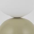 Lampka stołowa/nocna z zieloną podstawą i białym kloszem kulą do salonu MIKI PISTACIO 1*G9 11389 TK Lighting
