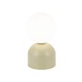 Lampka stołowa/nocna z zieloną podstawą i białym kloszem kulą do salonu MIKI PISTACIO 1*G9 11389 TK Lighting