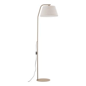 Klasyczna lampa podłogowa z lnianym abażurem 160cm FORMO SABIA 1*E27 16184 TK Lighting