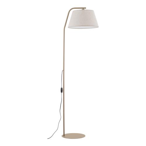 Klasyczna lampa podłogowa z lnianym abażurem 160cm FORMO SABIA 1*E27 16184 TK Lighting
