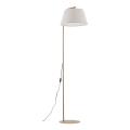 Klasyczna lampa podłogowa z lnianym abażurem 160cm FORMO SABIA 1*E27 16184 TK Lighting