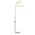 Klasyczna lampa podłogowa z lnianym abażurem 160cm FORMO SABIA 1*E27 16184 TK Lighting