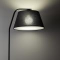 Podłogowa lampa stojąca czarna z abażurem do jadalni, salonu 1*E27 FORMO BLACK 1*E27 16185 TK Lighting