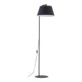 Podłogowa lampa stojąca czarna z abażurem do jadalni, salonu 1*E27 FORMO BLACK 1*E27 16185 TK Lighting
