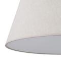 Minimalistyczna lampa wisząca do salonu, jasny lniany abażur i biała blenda FORMO SABIA LEN 1xE27 11317 TK Lighting