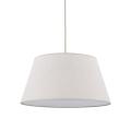 Minimalistyczna lampa wisząca do salonu, jasny lniany abażur i biała blenda FORMO SABIA LEN 1xE27 11317 TK Lighting