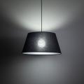 Czarna lampa wisząca minimalistyczna do salonu ⌀50cm FORMO BLACK 1xE27 11318 TK Lighting