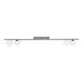 4-punktowa, nowoczesna lampa sufitowa, brązowa listwa + białe klosze kulki IMELO NEW BROWN 4xG9 11330 TK Lighting