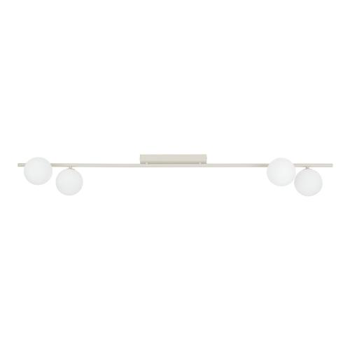 4-punktowa lampa sufitowa listwa w odcieniu kaszmiru, białe klosze kulki IMELO KASZMIR 4xG9 11331 TK Lighting