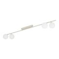 4-punktowa lampa sufitowa listwa w odcieniu kaszmiru, białe klosze kulki IMELO KASZMIR 4xG9 11331 TK Lighting