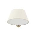 Elegancki kinkiet z włącznikiem i jasnym, lnianym abażurem do sypialni FORMO SABIA LEN 1xE27 11342 TK Lighting