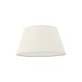 Elegancki kinkiet z włącznikiem i jasnym, lnianym abażurem do sypialni FORMO SABIA LEN 1xE27 11342 TK Lighting