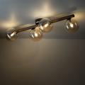 Drewniano-szklana lampa sufitowa w stylu skandynawskim, idealna do salonu ESTERA WOOD 4xG9 11094 TK Lighting