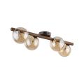 Drewniano-szklana lampa sufitowa w stylu skandynawskim, idealna do salonu ESTERA WOOD 4xG9 11094 TK Lighting