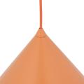 Pomarańczowa lampa wisząca z kloszem stożkiem Ø50cm do nowoczesnego salonu CONO XL SALMON 1xE27 11386 TK Lighting
