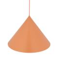 Pomarańczowa lampa wisząca z kloszem stożkiem Ø50cm do nowoczesnego salonu CONO XL SALMON 1xE27 11386 TK Lighting