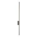 Kinkiet brązowy metalowy z podłużnym, cienkim kloszem 108cm 25W LED FLASH NEW BROWN KINKIET L 1 LED 11403 TK Lighting