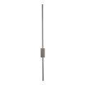 Kinkiet brązowy metalowy z podłużnym, cienkim kloszem 108cm 25W LED FLASH NEW BROWN KINKIET L 1 LED 11403 TK Lighting